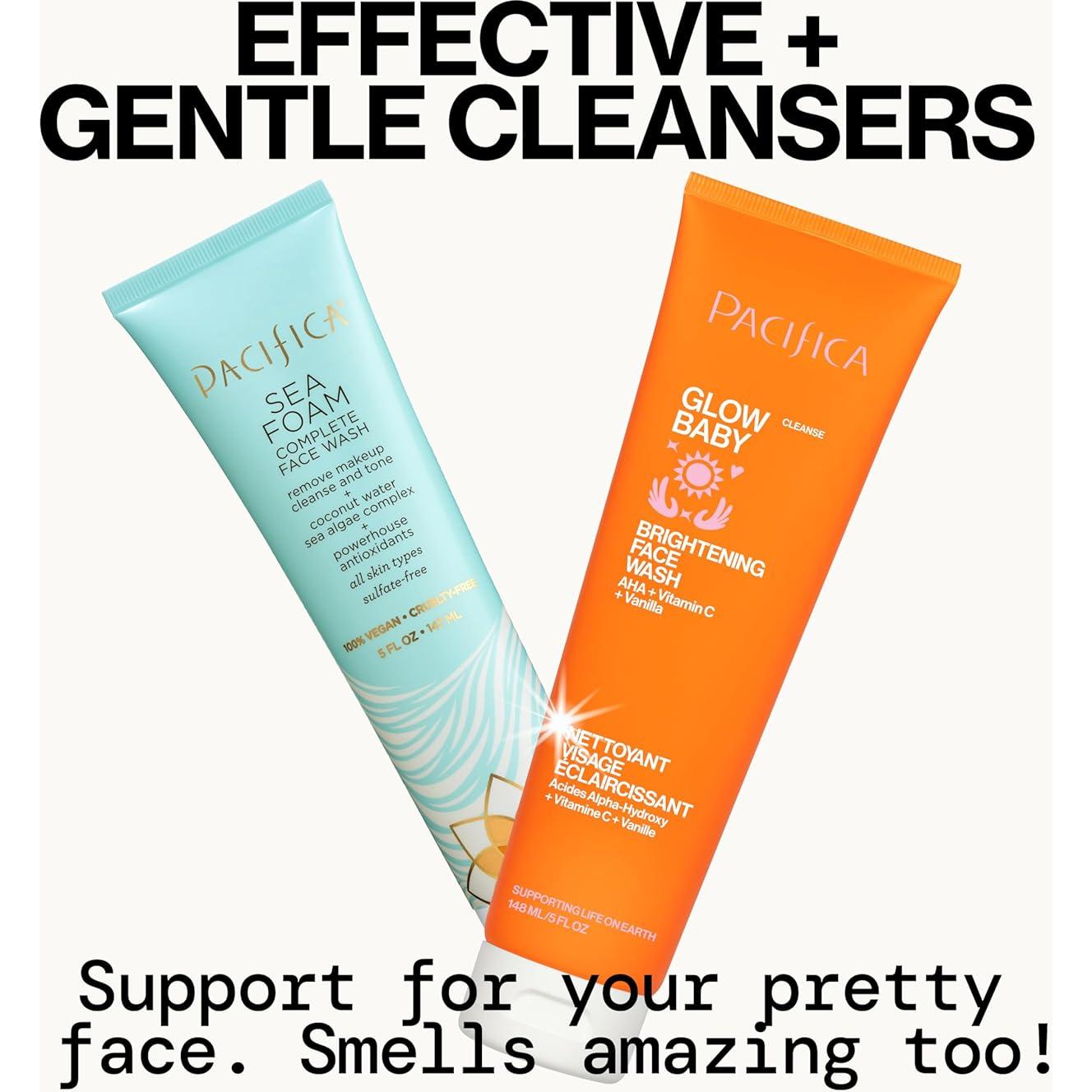Dúo de Limpiadores Faciales Pacifica - Glow Baby y Sea Foam