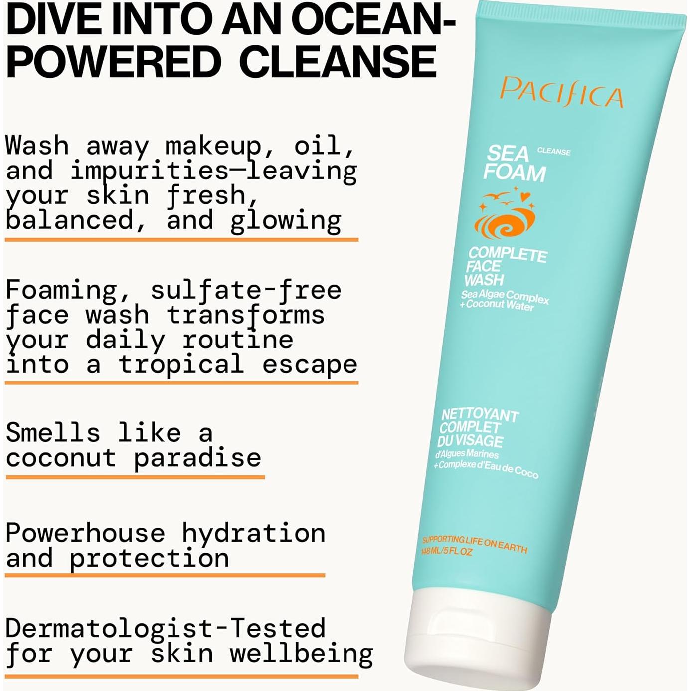 Dúo de Limpiadores Faciales Pacifica - Glow Baby y Sea Foam