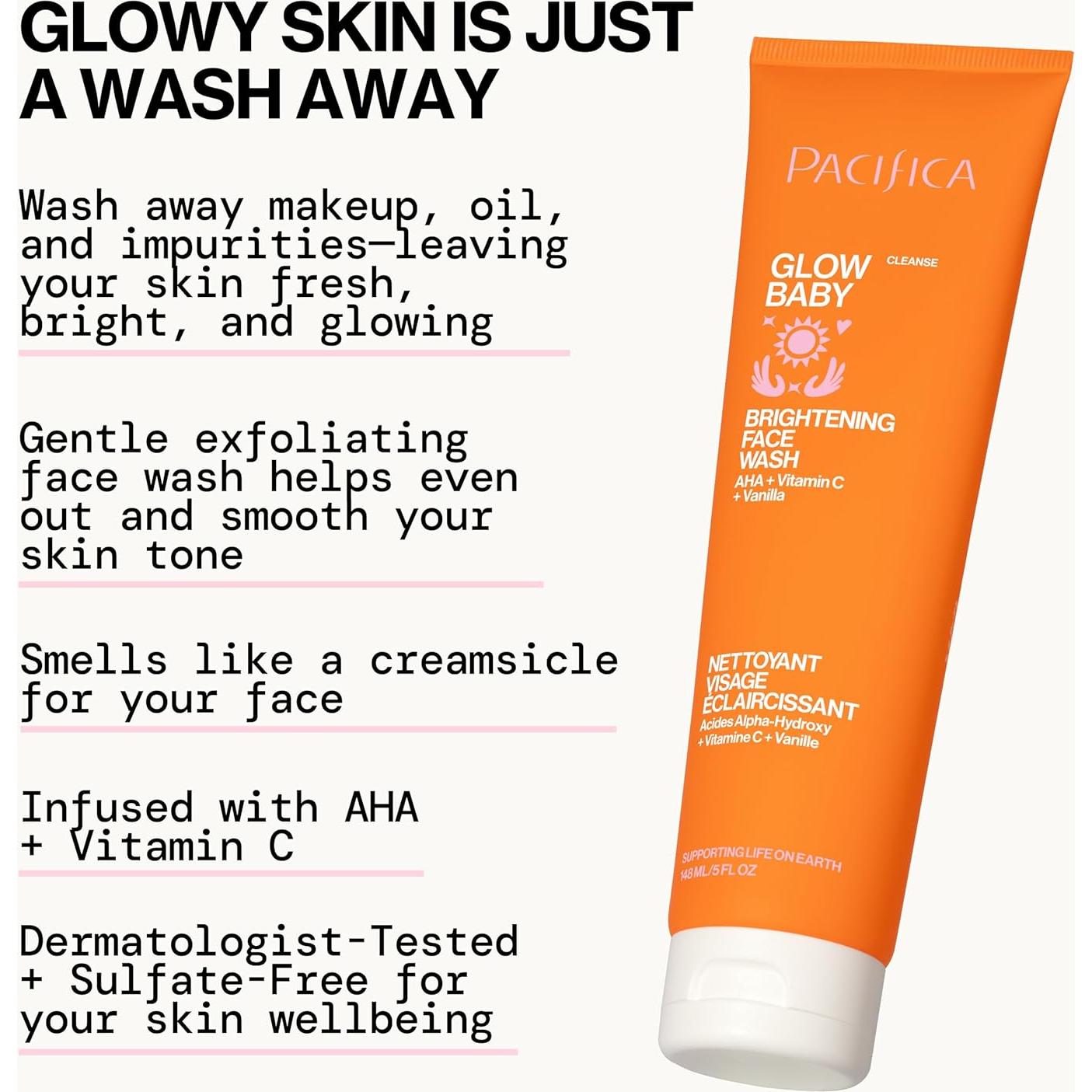 Dúo de Limpiadores Faciales Pacifica - Glow Baby y Sea Foam