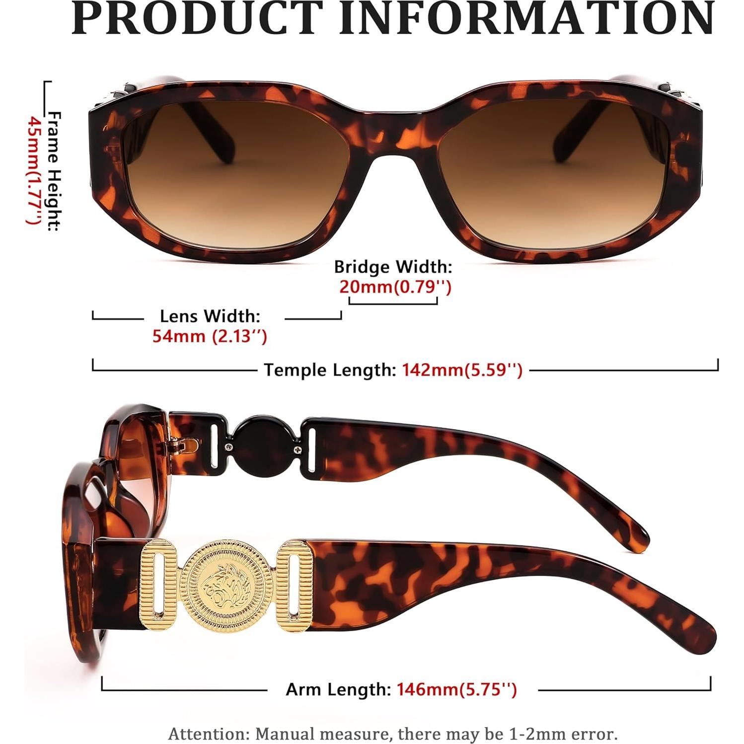 Gafas de Sol FEISEDY Retro 54mm UV400 Unisex B2322