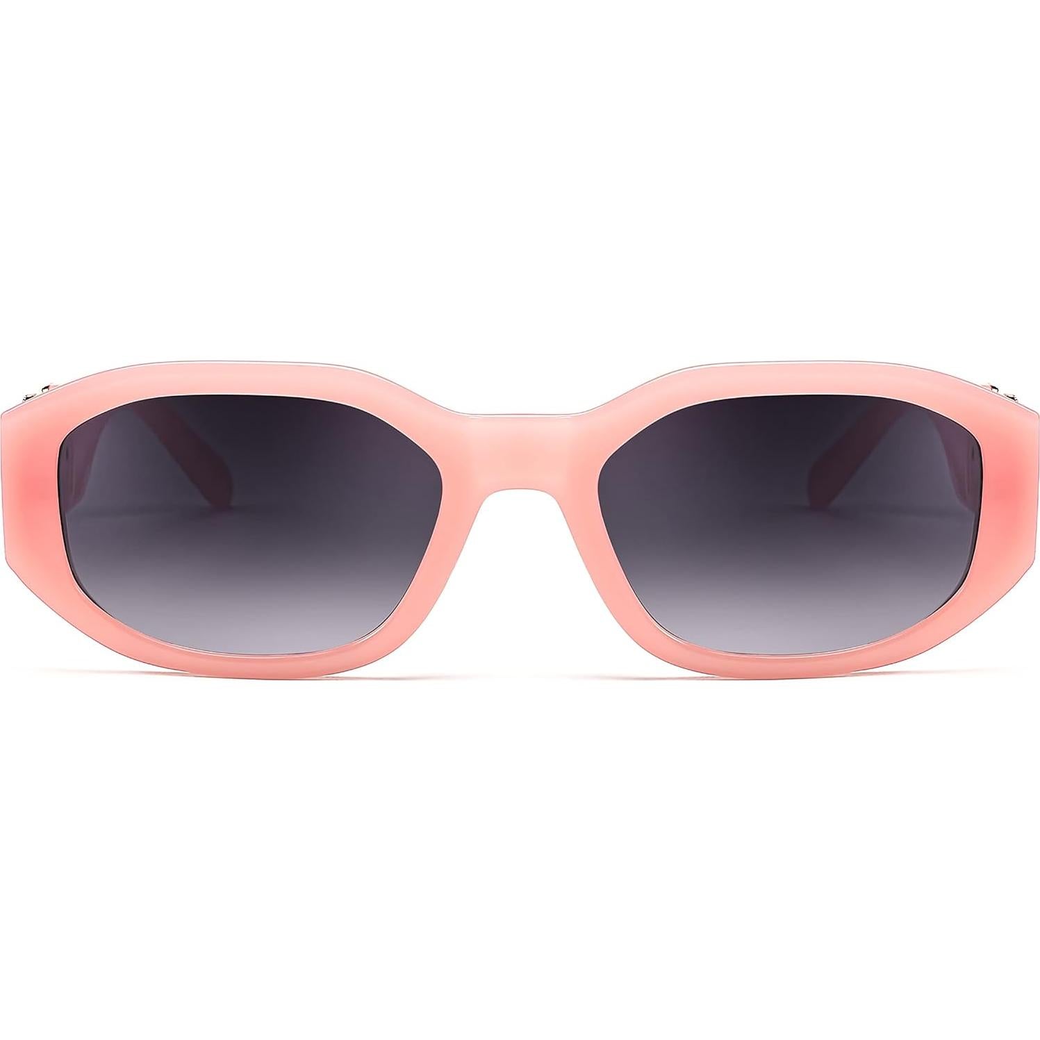 Gafas de Sol Retro FEISEDY B2322 UV400 Rosa Gris