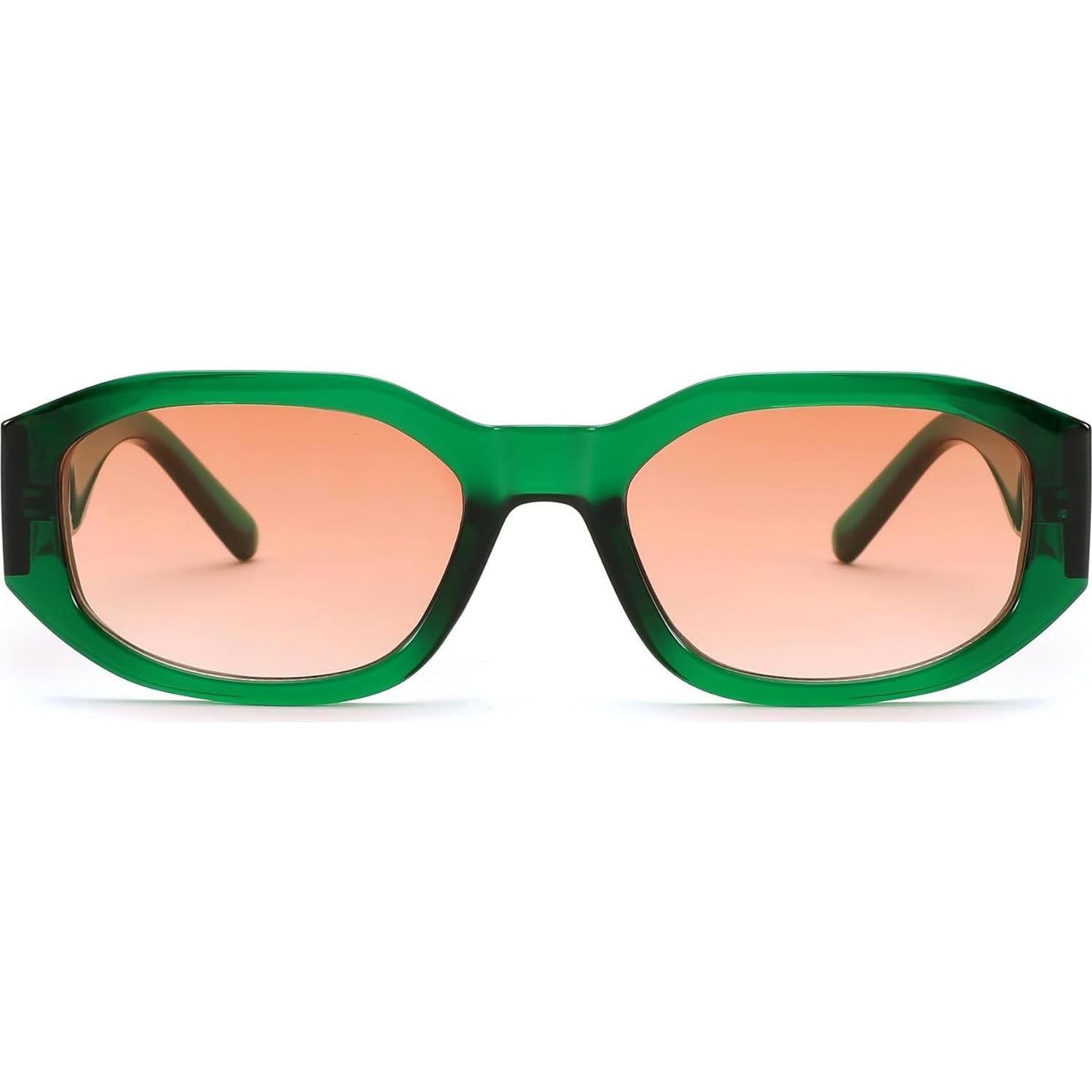 Gafas de Sol Retro FEISEDY B2322 UV400 Verde Marrón