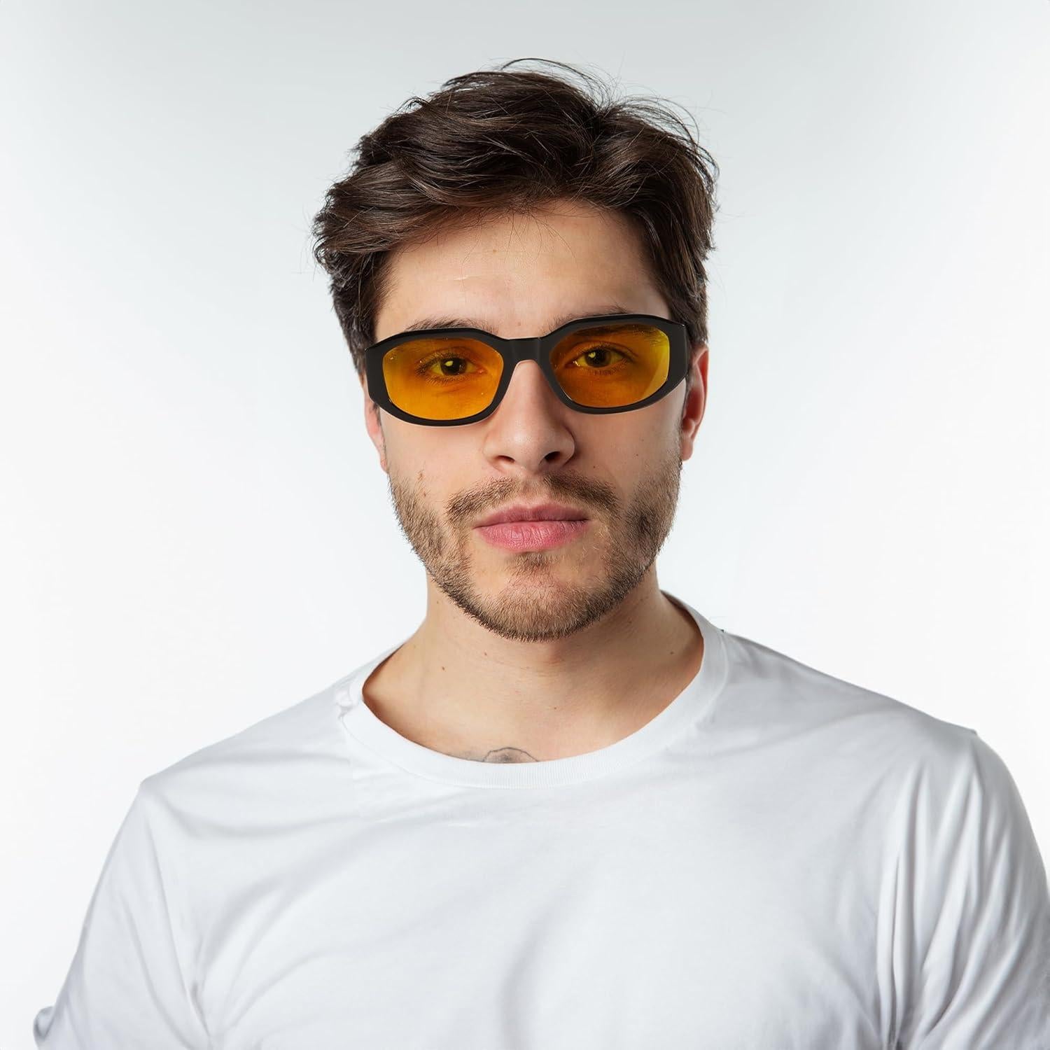 Gafas de Sol Retro FEISEDY B2322 UV400 Marco Negro