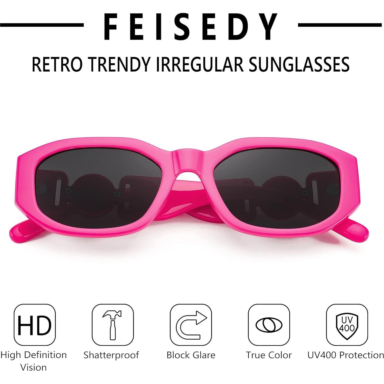 Gafas de Sol FEISEDY Retro 54mm UV400 Unisex B2322