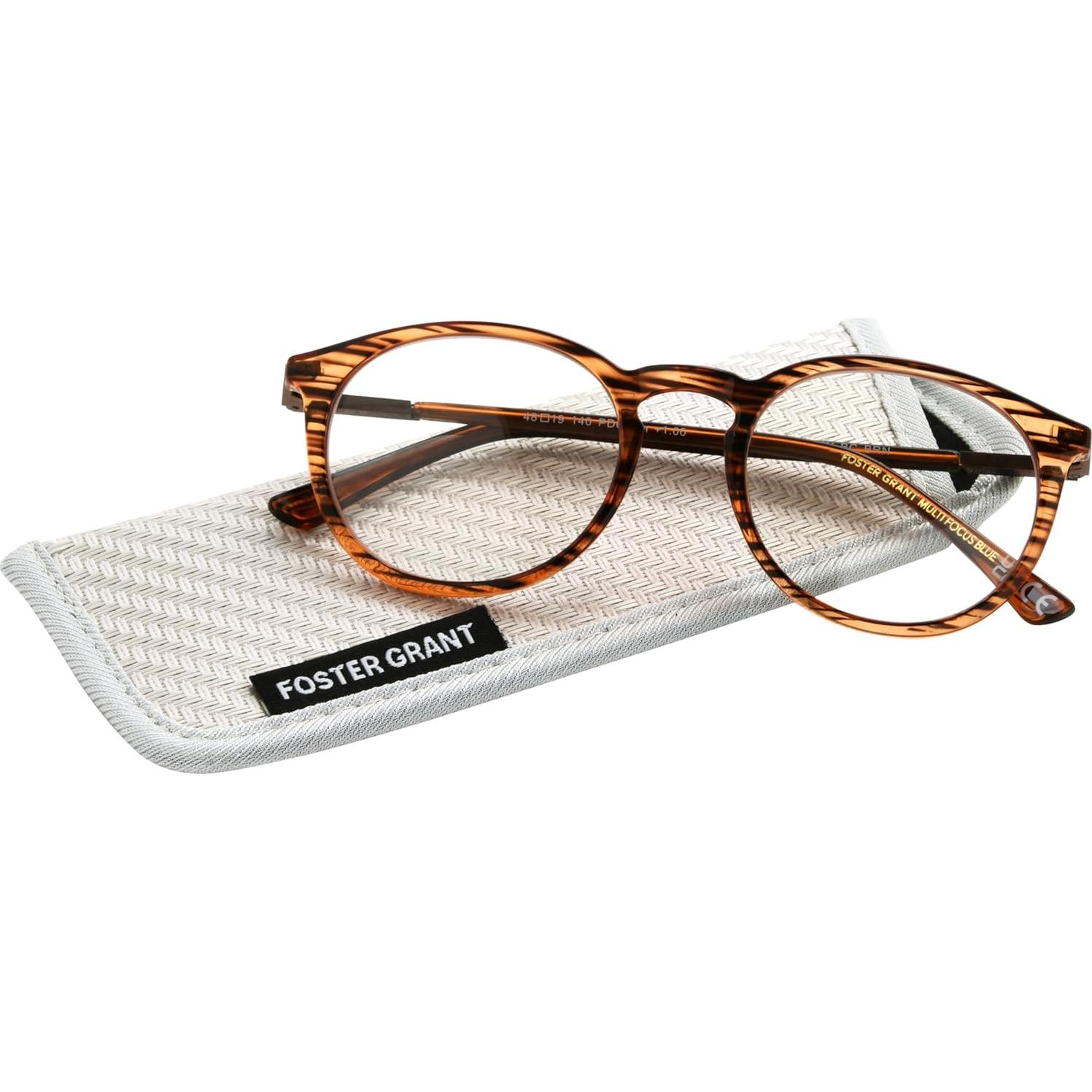 Gafas de lectura multifocales Foster Grant McKay marrón