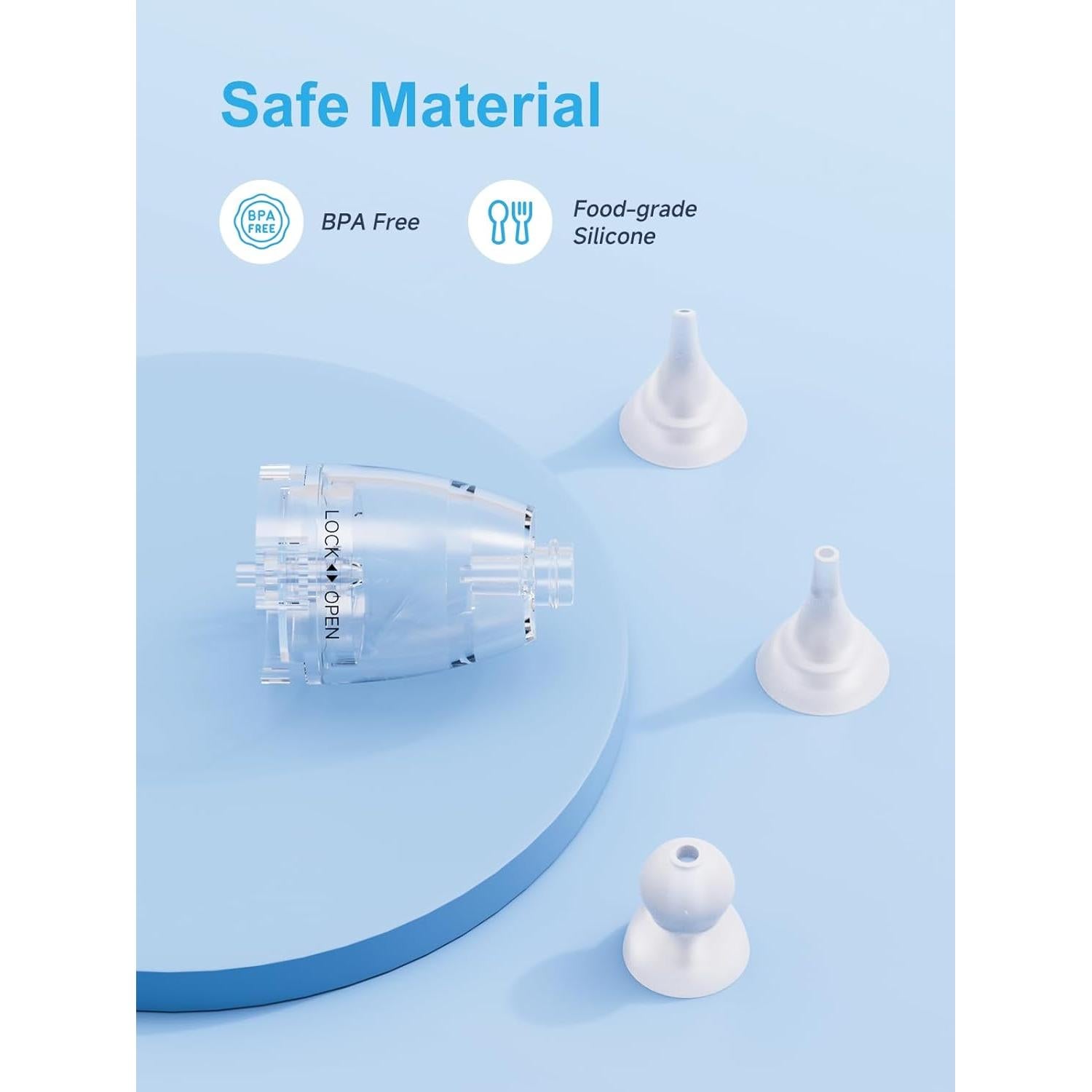 Kit de Repuesto para Aspirador Nasal Grownsy - 6 Puntas Silicona