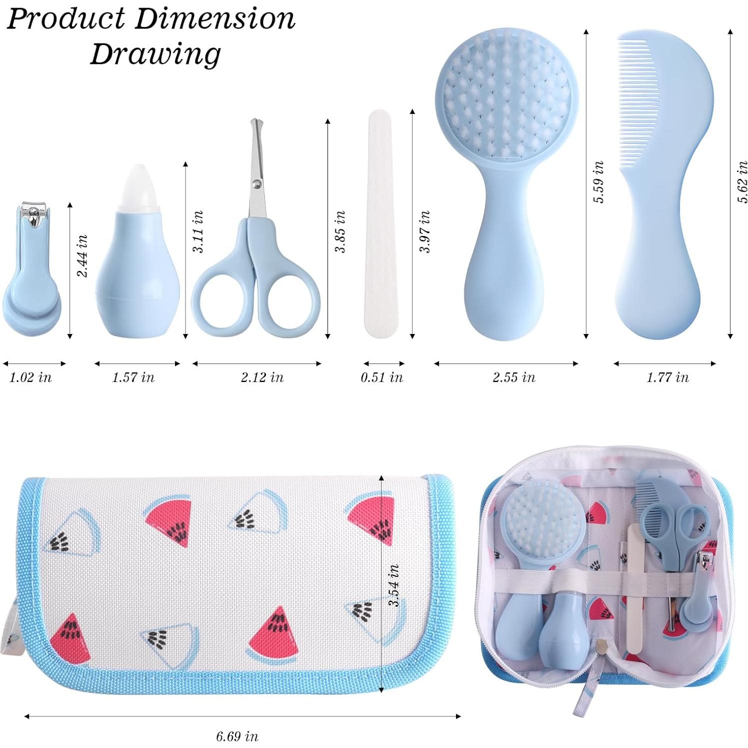 Kit de Cuidado para Bebés Bloomlet Baby 6 Piezas Azul