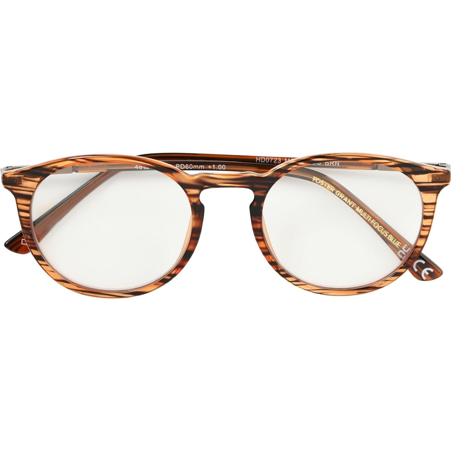 Gafas de lectura multifocales Foster Grant McKay marrón