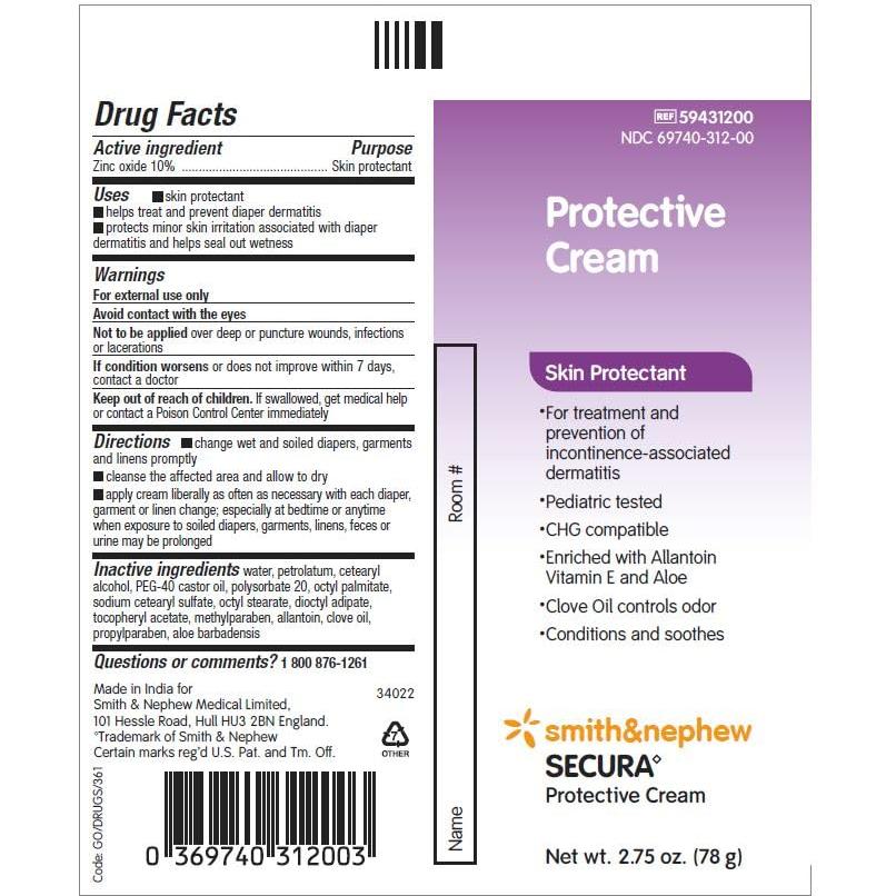 Crema Protectora de Piel Smith & Nephew 78 g con Óxido de Zinc