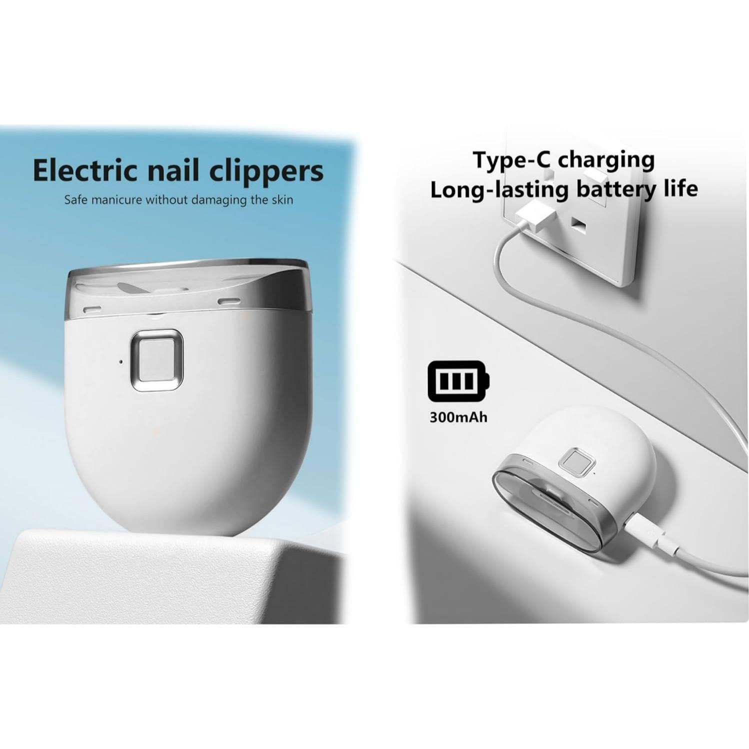 Cortauñas Eléctrico Recargable Swift Orbit YZ 602030 - Ultra Silencioso