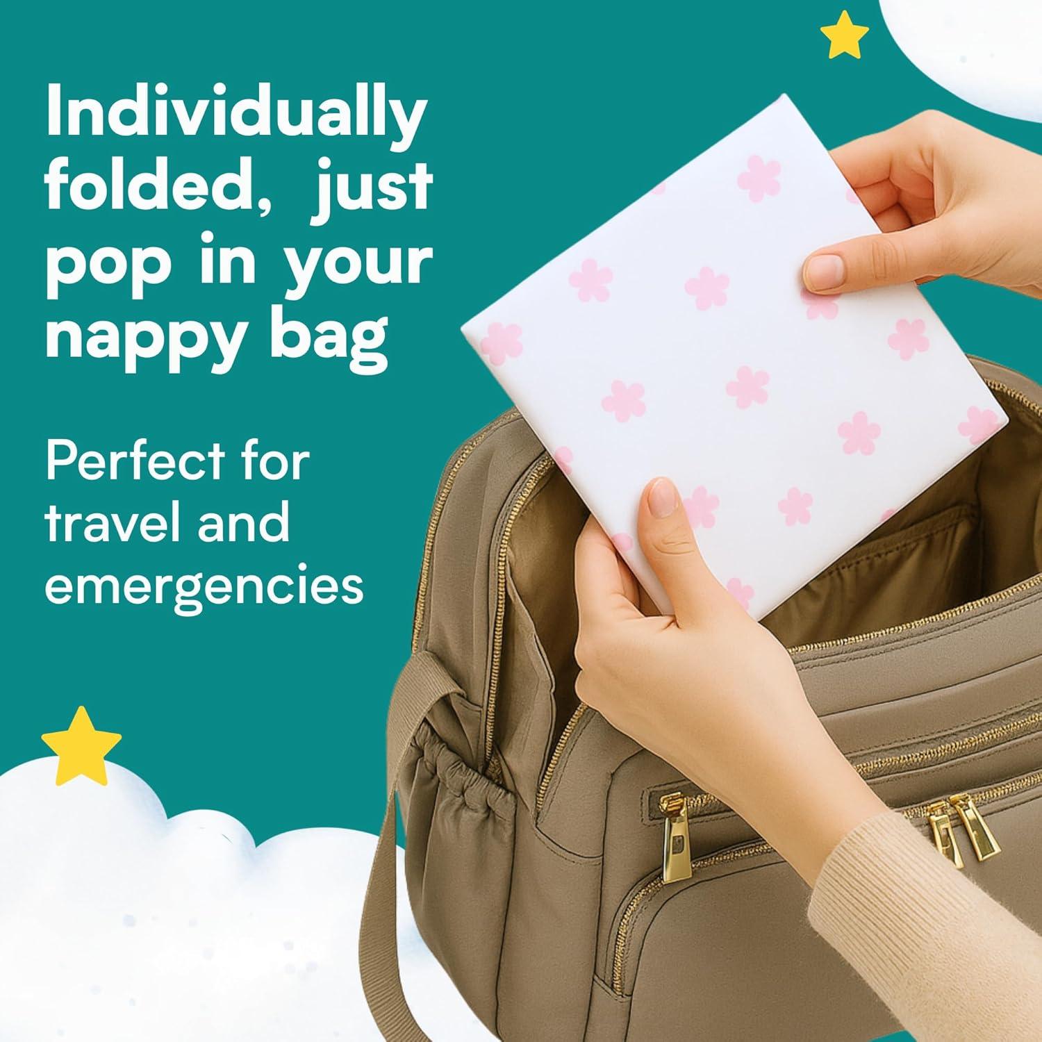 Almohadillas Desechables para Cambiar Bebés Eli - 20 Paquete Floral