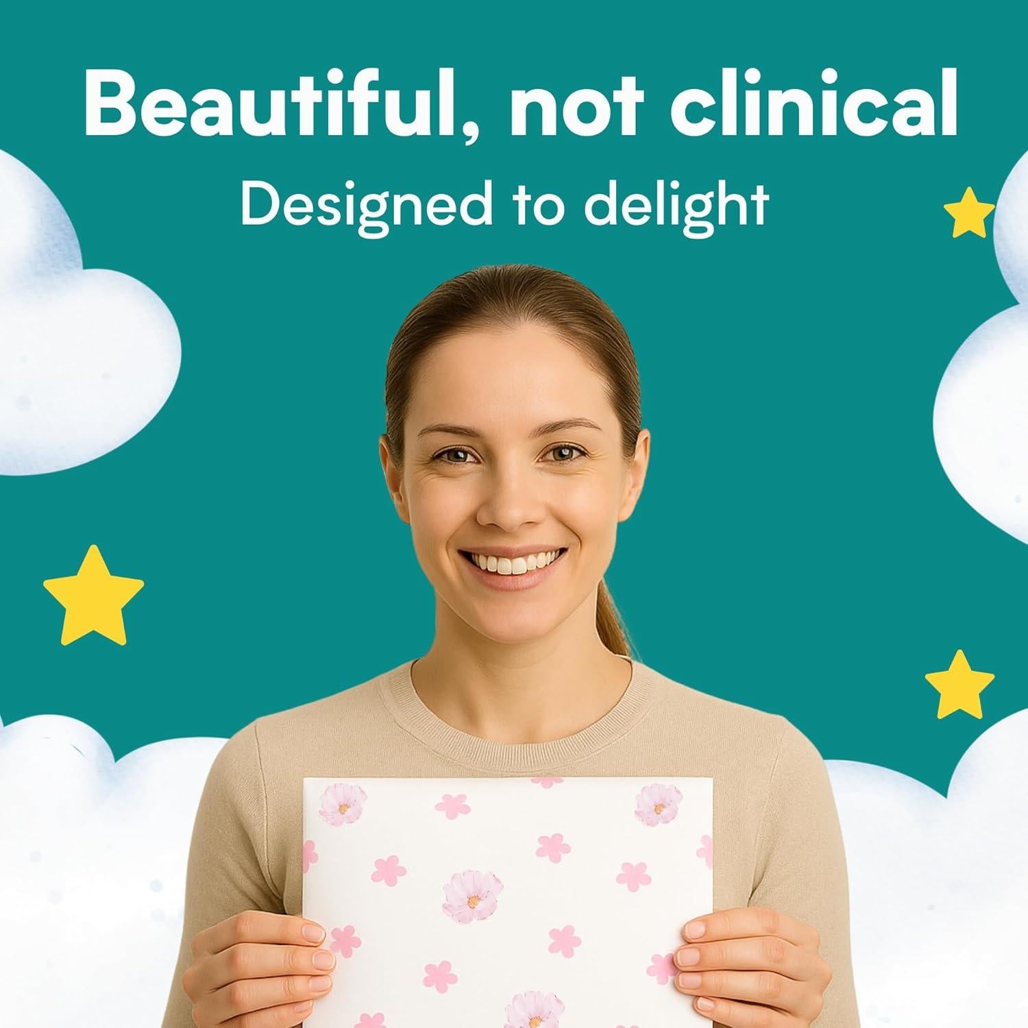 Almohadillas Desechables para Cambiar Bebés Eli - 20 Paquete Floral