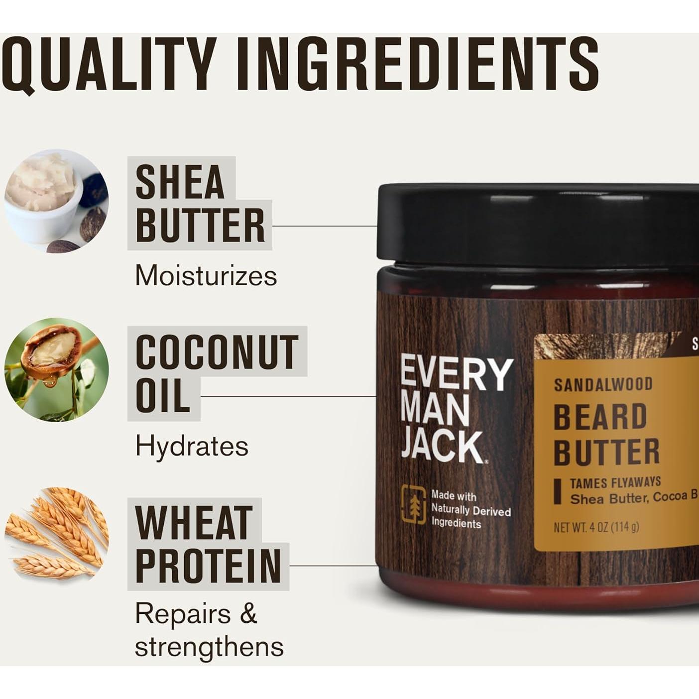 Mantequilla para Barba Every Man Jack - Sándalo - 113 g