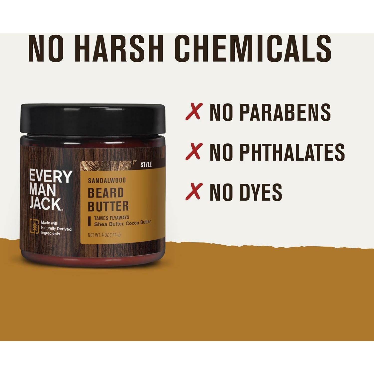 Mantequilla para Barba Every Man Jack - Sándalo - 113 g