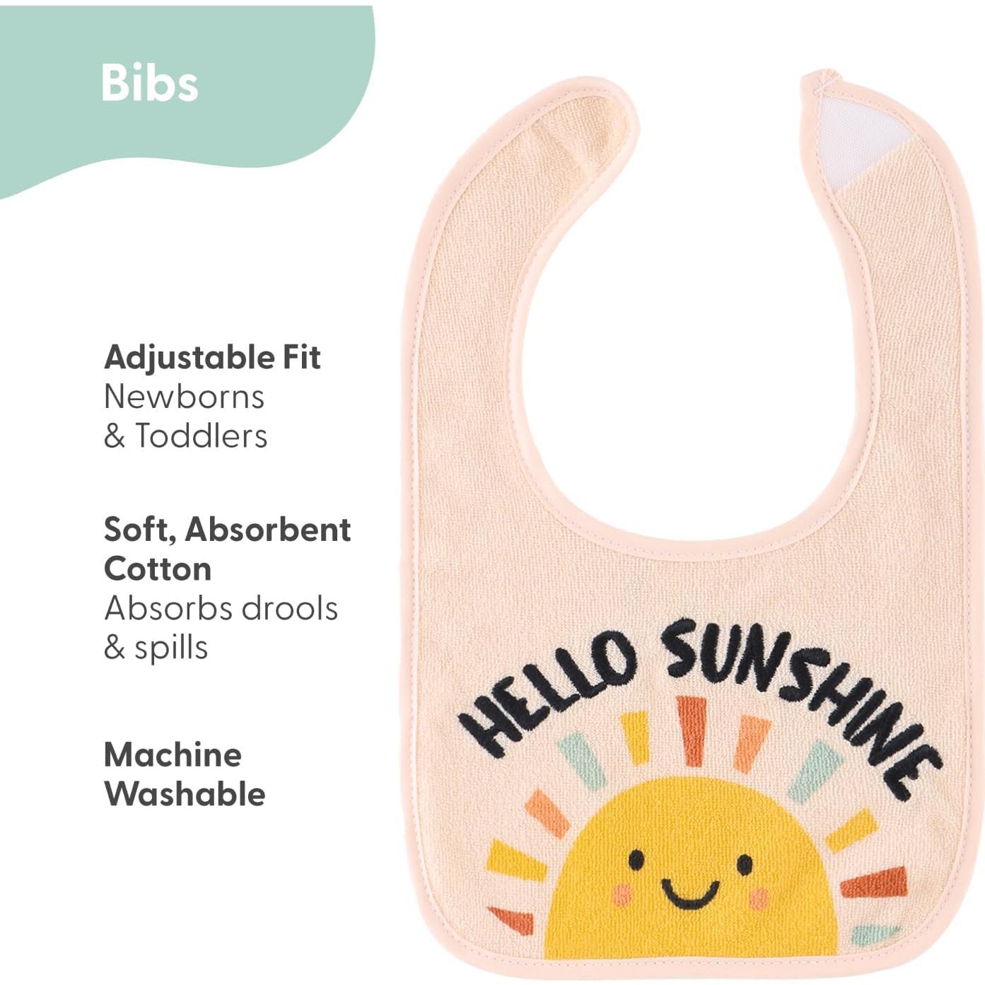 Conjunto de 10 Baberos de Terry The Peanutshell 100% Algodón