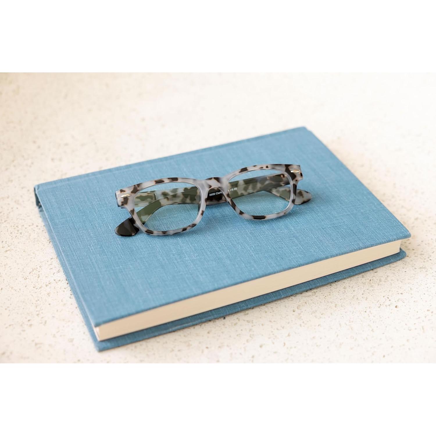 Gafas de Lectura Peepers Tortuga Gris 1.5x Bloqueo Luz Azul