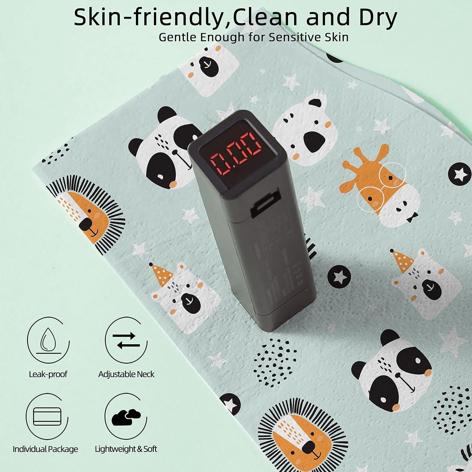 Baberos Desechables para Bebés JINHUA 100pcs Impermeables