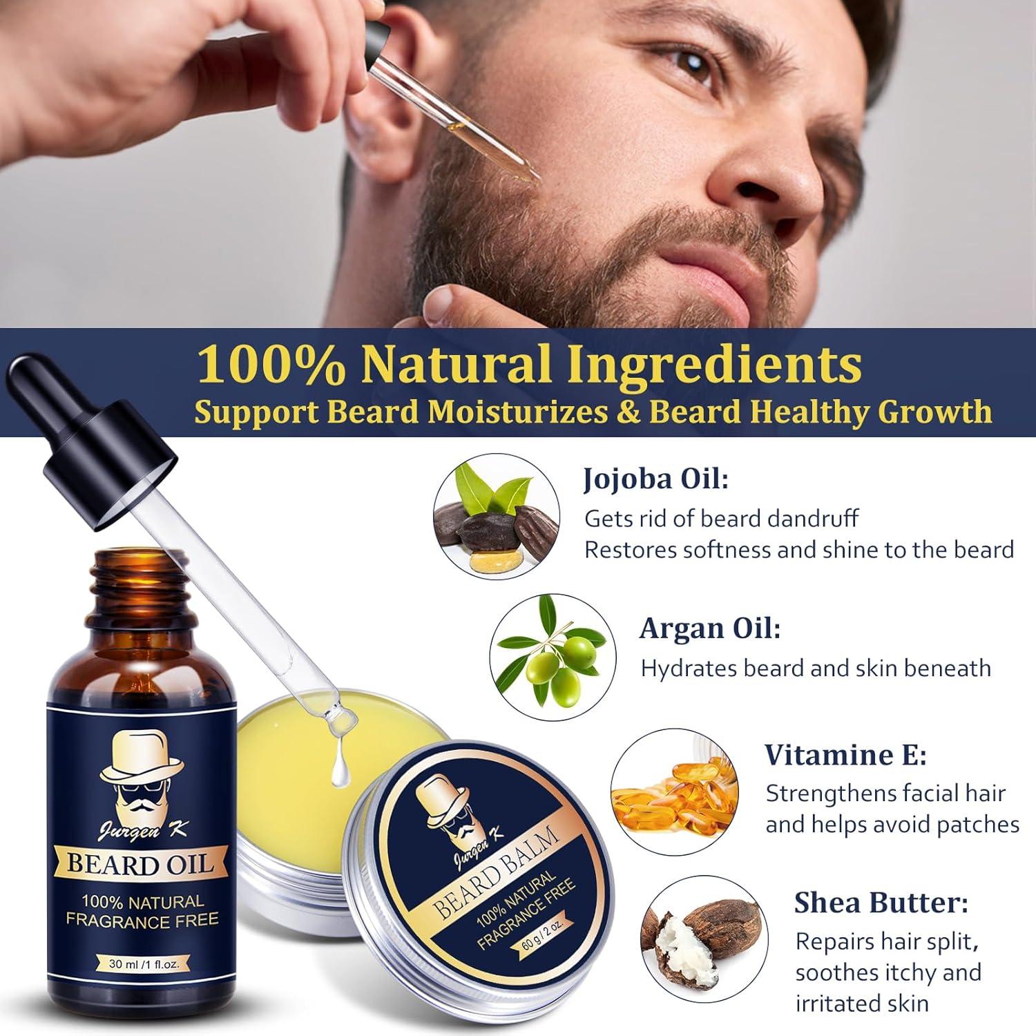 Kit de Barba Jurgen K - Cuidado Facial Completo