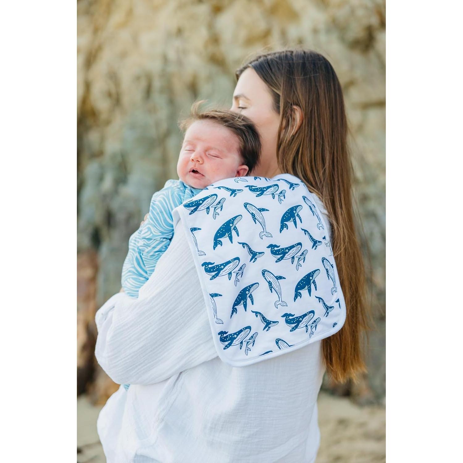 Paños de Eructo Copper Pearl Cove - 3 Paños Grandes 100% Algodón