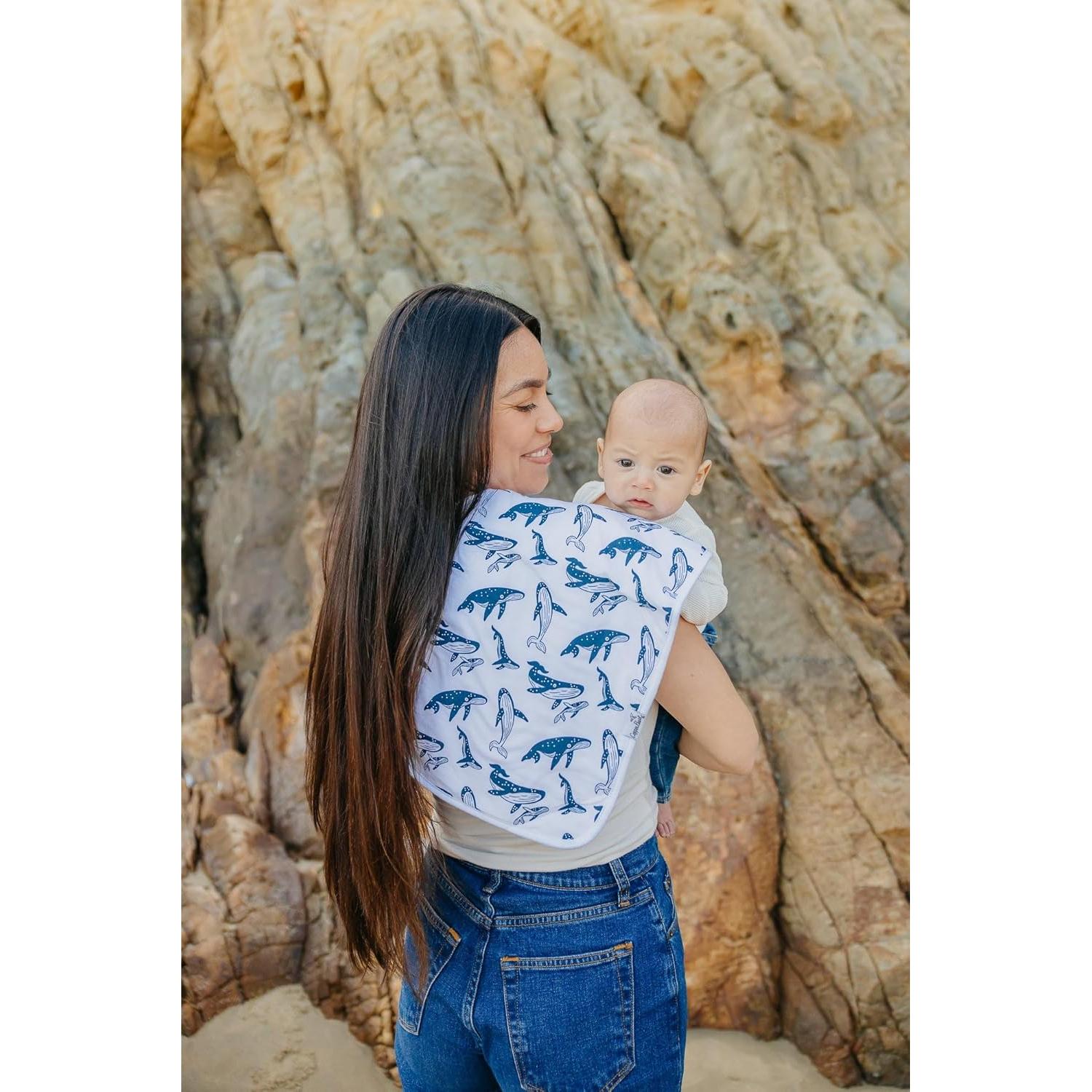 Paños de Eructo Copper Pearl Cove - 3 Paños Grandes 100% Algodón