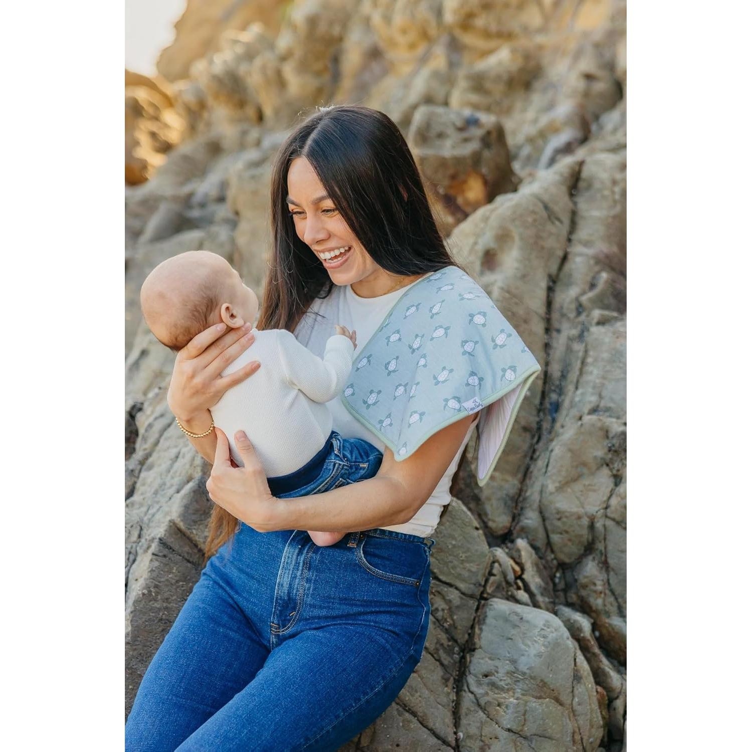 Paños de Eructo Copper Pearl Cove - 3 Paños Grandes 100% Algodón