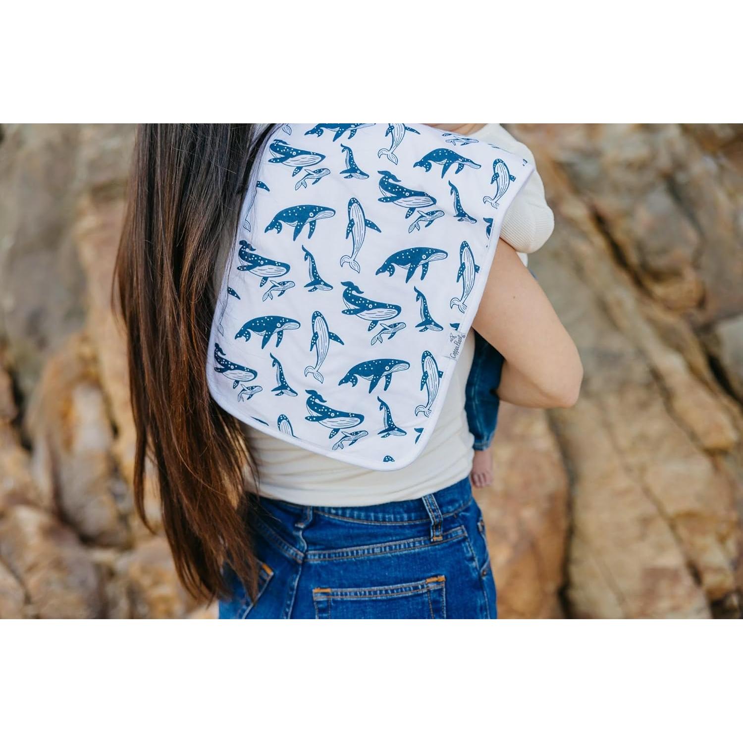 Paños de Eructo Copper Pearl Cove - 3 Paños Grandes 100% Algodón