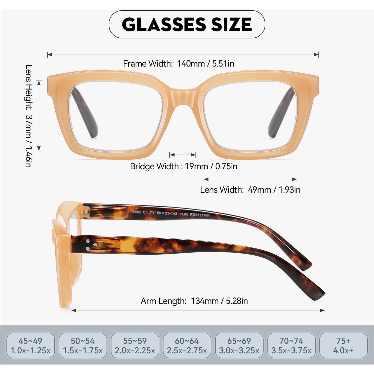 Gafas de Lectura AABV 4 Pack Bloqueo Luz Azul 3.0D