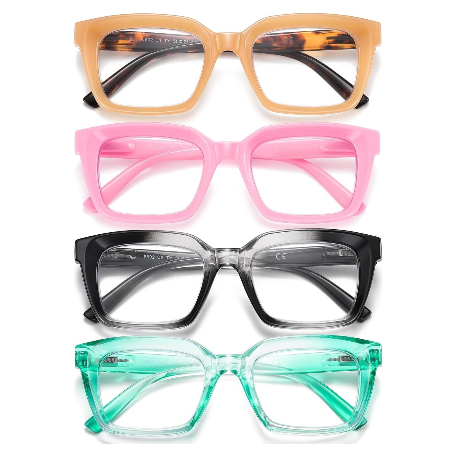 Gafas de lectura unisex 4 en 1 con bloqueo luz azul 2.25D