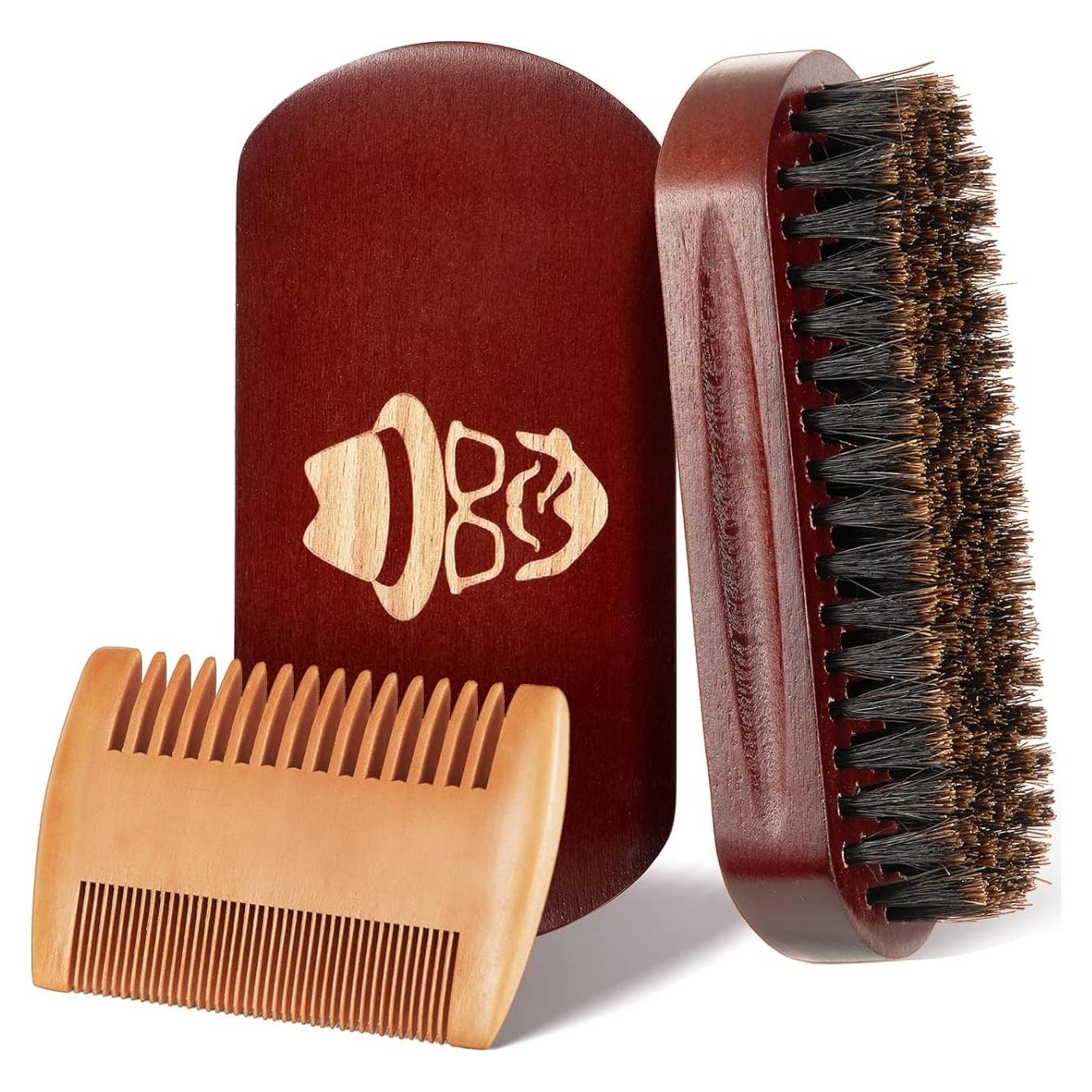 Cepillo de Barba Sosoon de Madera de Nogal Natural