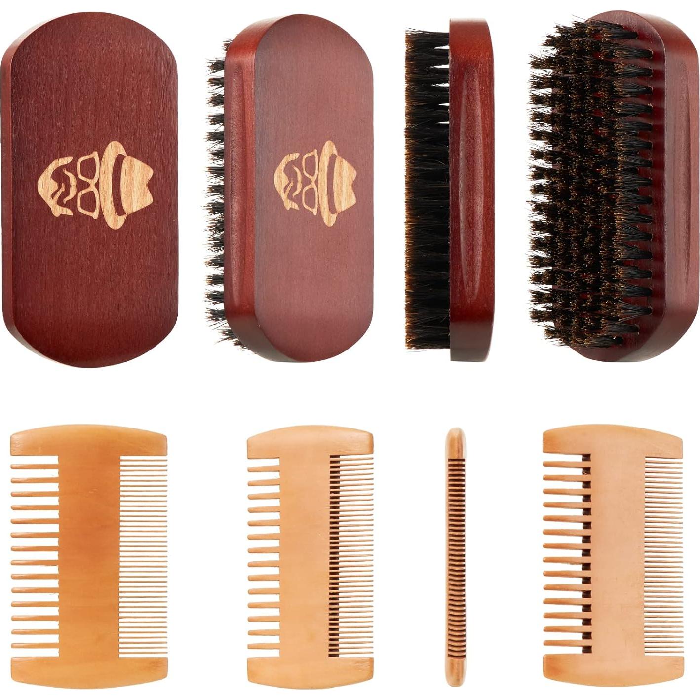 Cepillo de Barba Sosoon de Madera de Nogal Natural