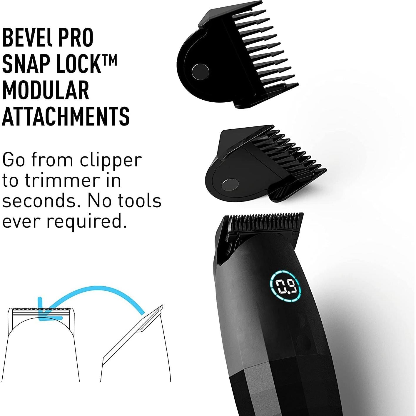 Cortadora y Recortadora Bevel Profesional Inalámbrica