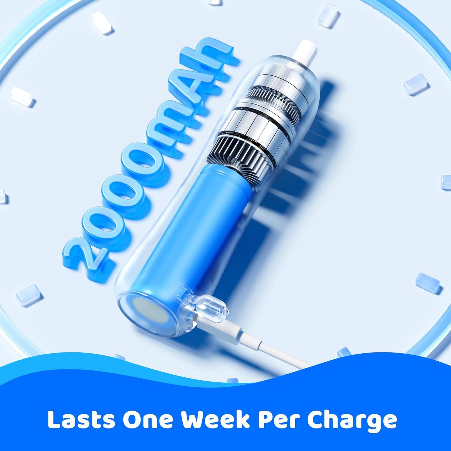 Limpiador Eléctrico de Botellas Klarpul IPX7 2000mAh Azul