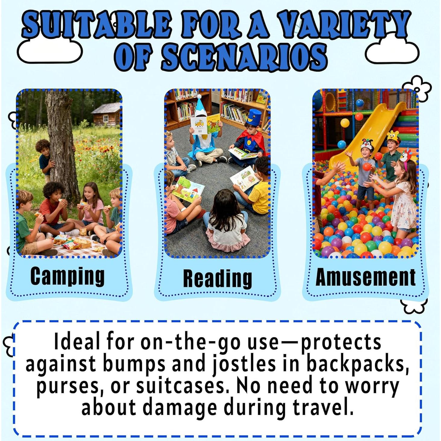 Funda Protectora para Tamagotchi Paradise - Tejido Suave Azul