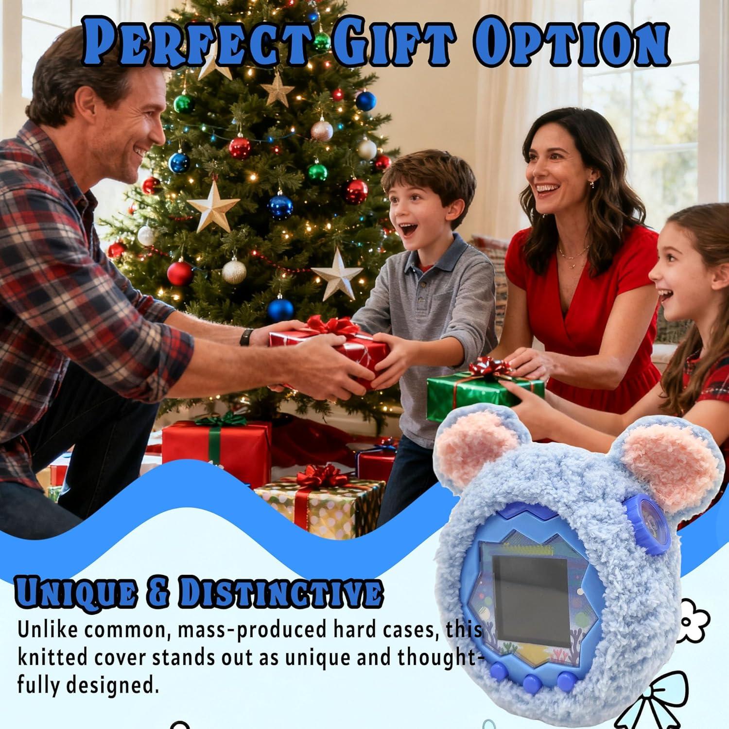 Funda Protectora para Tamagotchi Paradise - Tejido Suave Azul