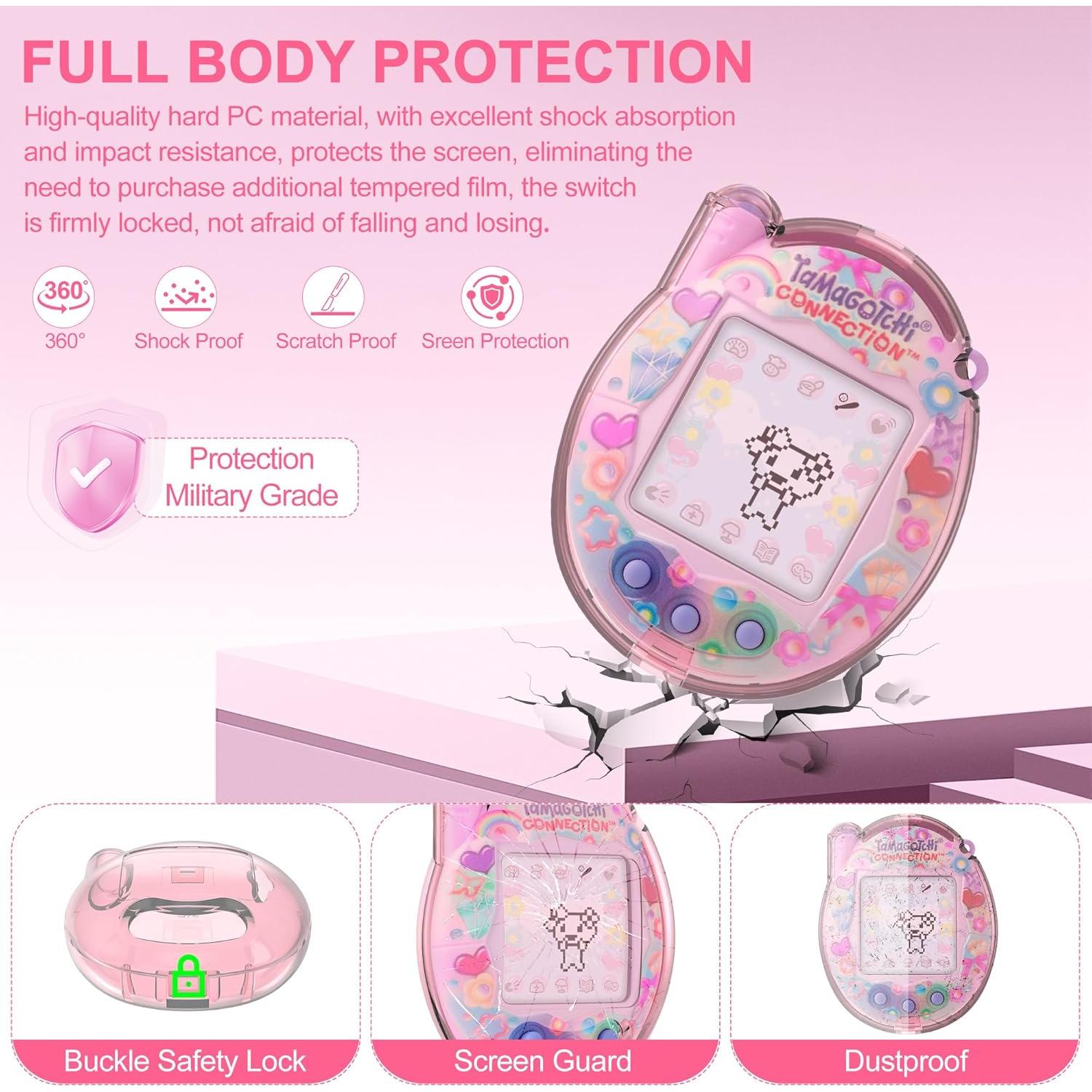 Funda Protectora Dura SGHLDE para Tamagotchi V3 Rosa