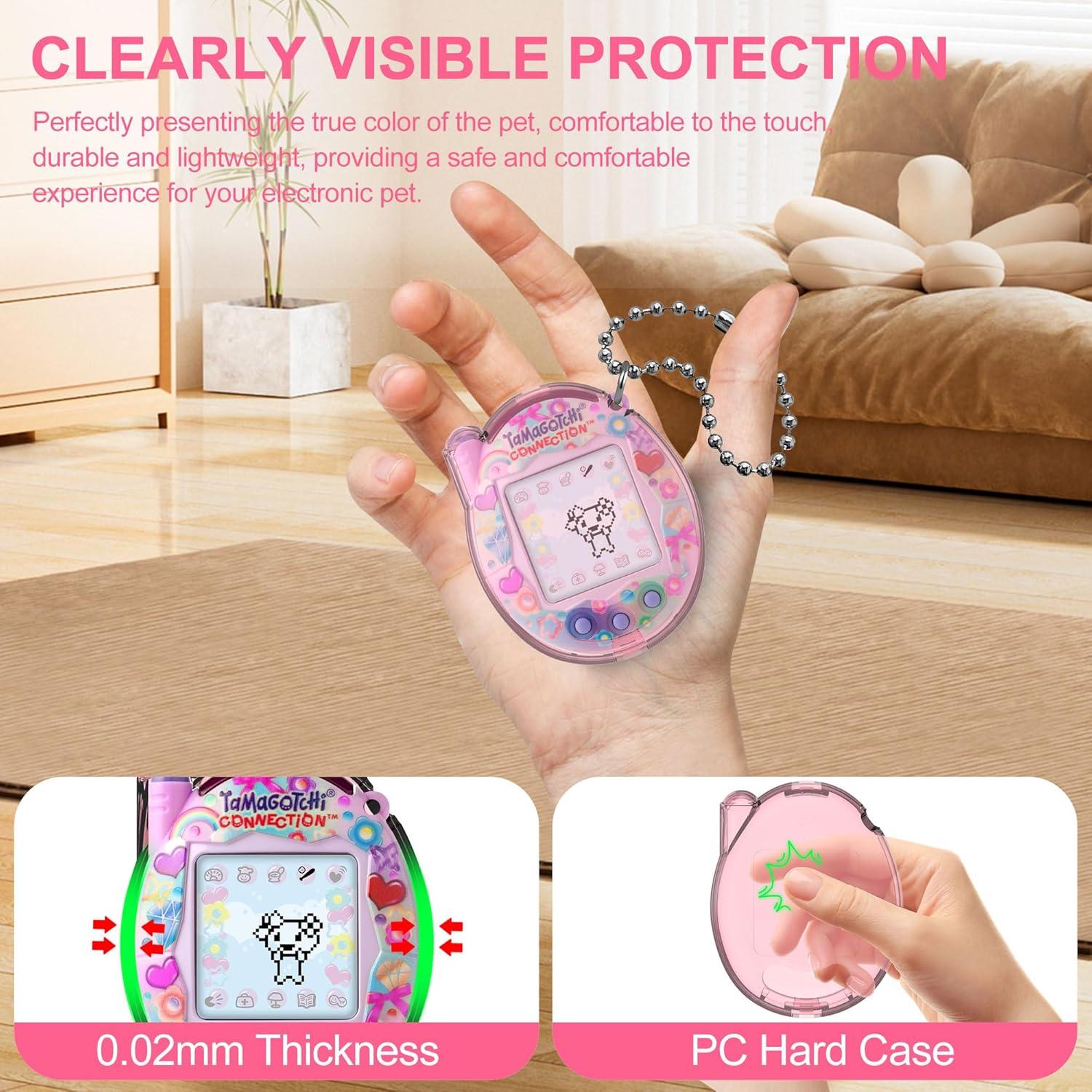 Funda Protectora Dura SGHLDE para Tamagotchi V3 Rosa