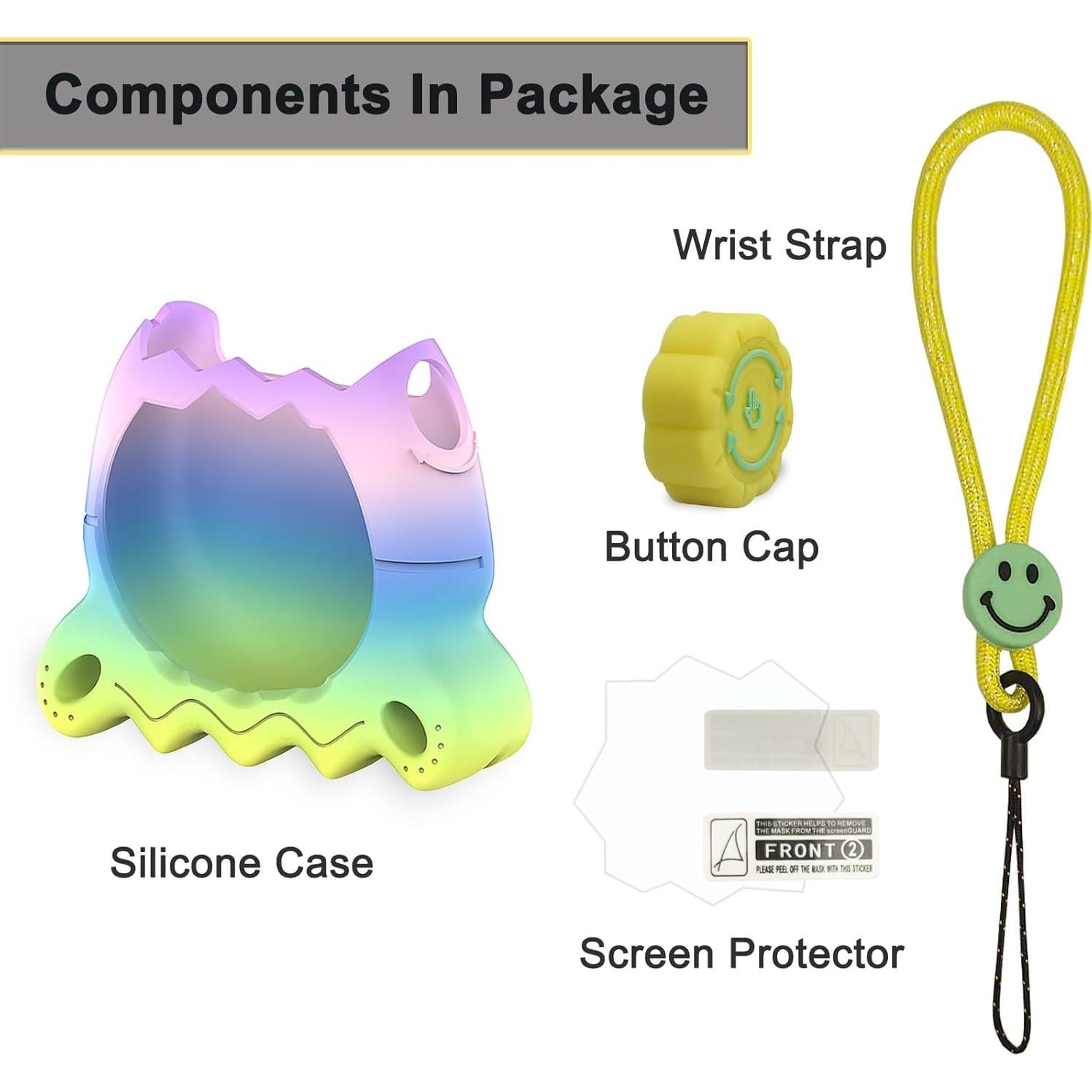 Funda de Silicona XEGIMOR para Tamagotchi Paradise Arcoíris