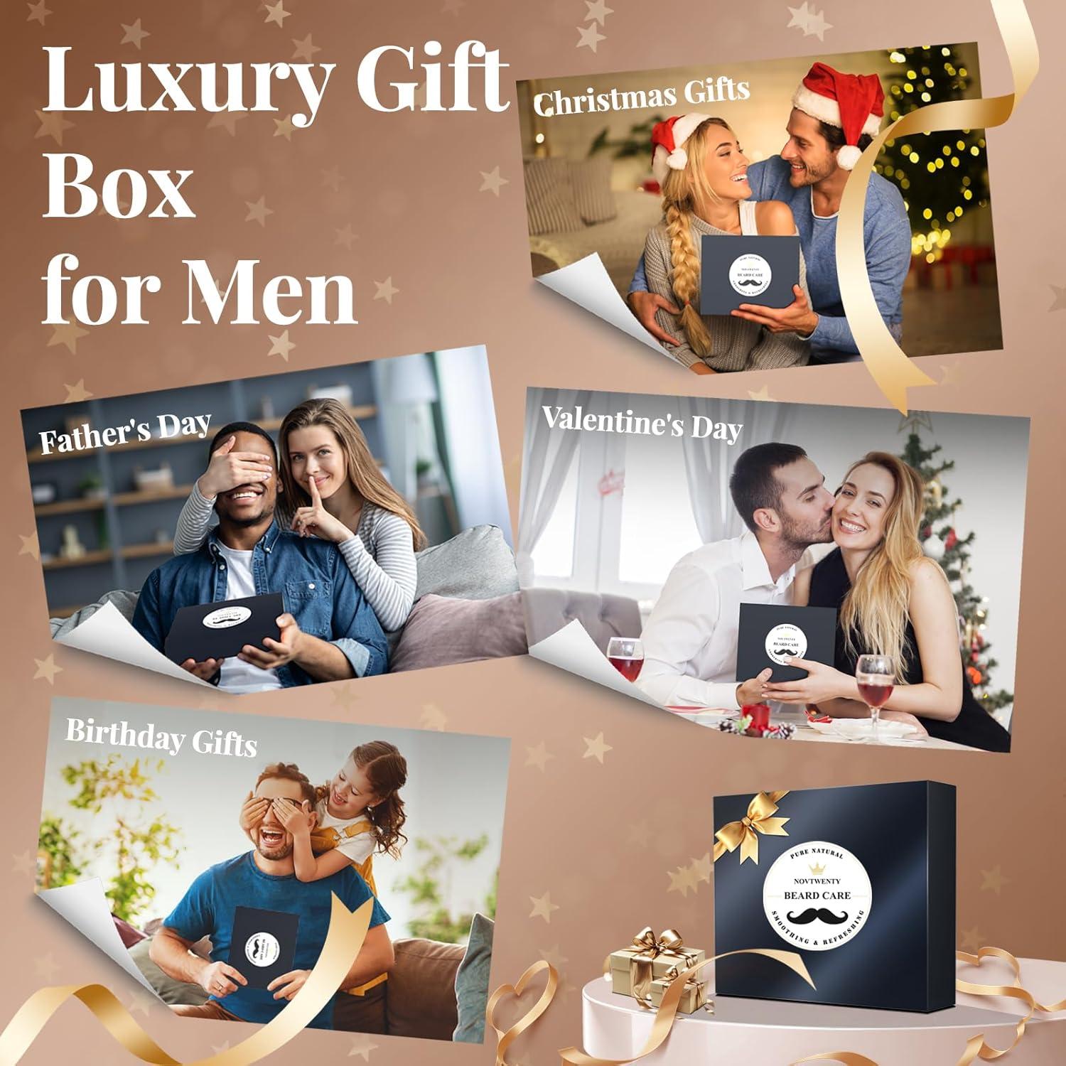 Kit de Crecimiento de Barba Novtwenty 7 Piezas Cuidado Completo