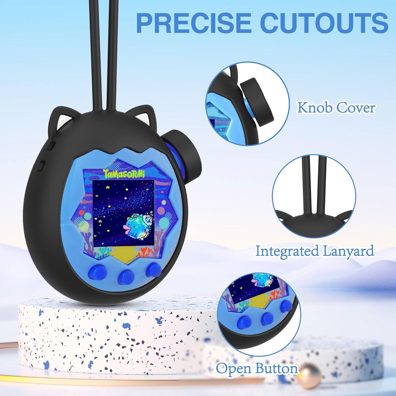 Funda de Silicona para Tamagotchi Paradise - Protección Total Negra