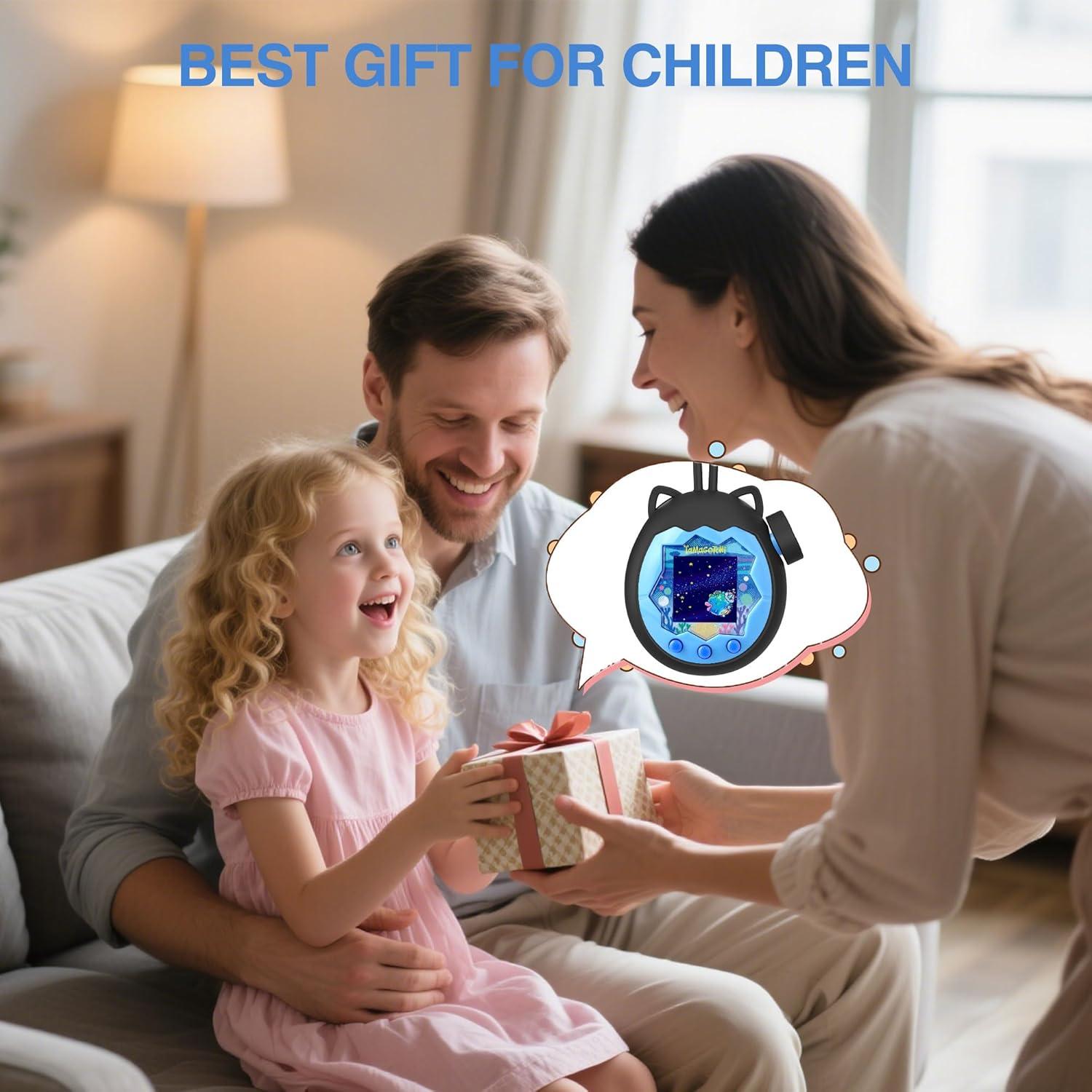 Funda de Silicona para Tamagotchi Paradise - Protección Total Negra