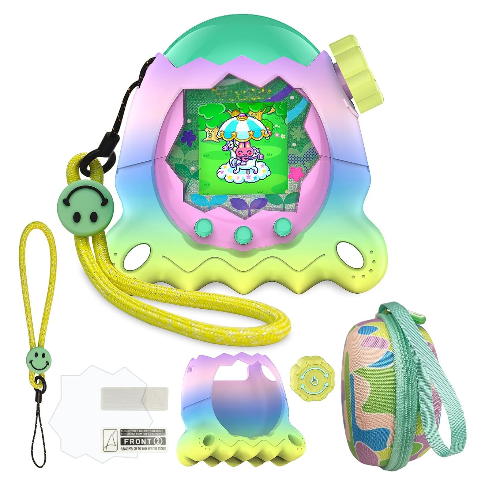Fundas Protectores JCHPINE para Tamagotchi Paradise - Arcoíris