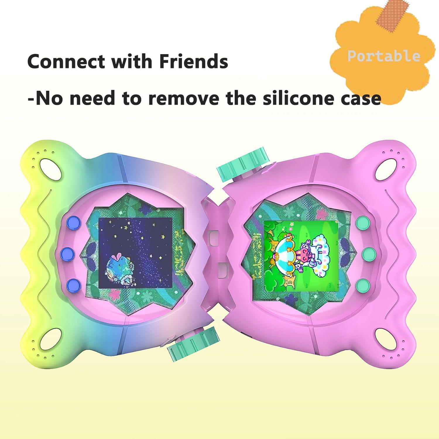 Fundas Protectores JCHPINE para Tamagotchi Paradise - Arcoíris