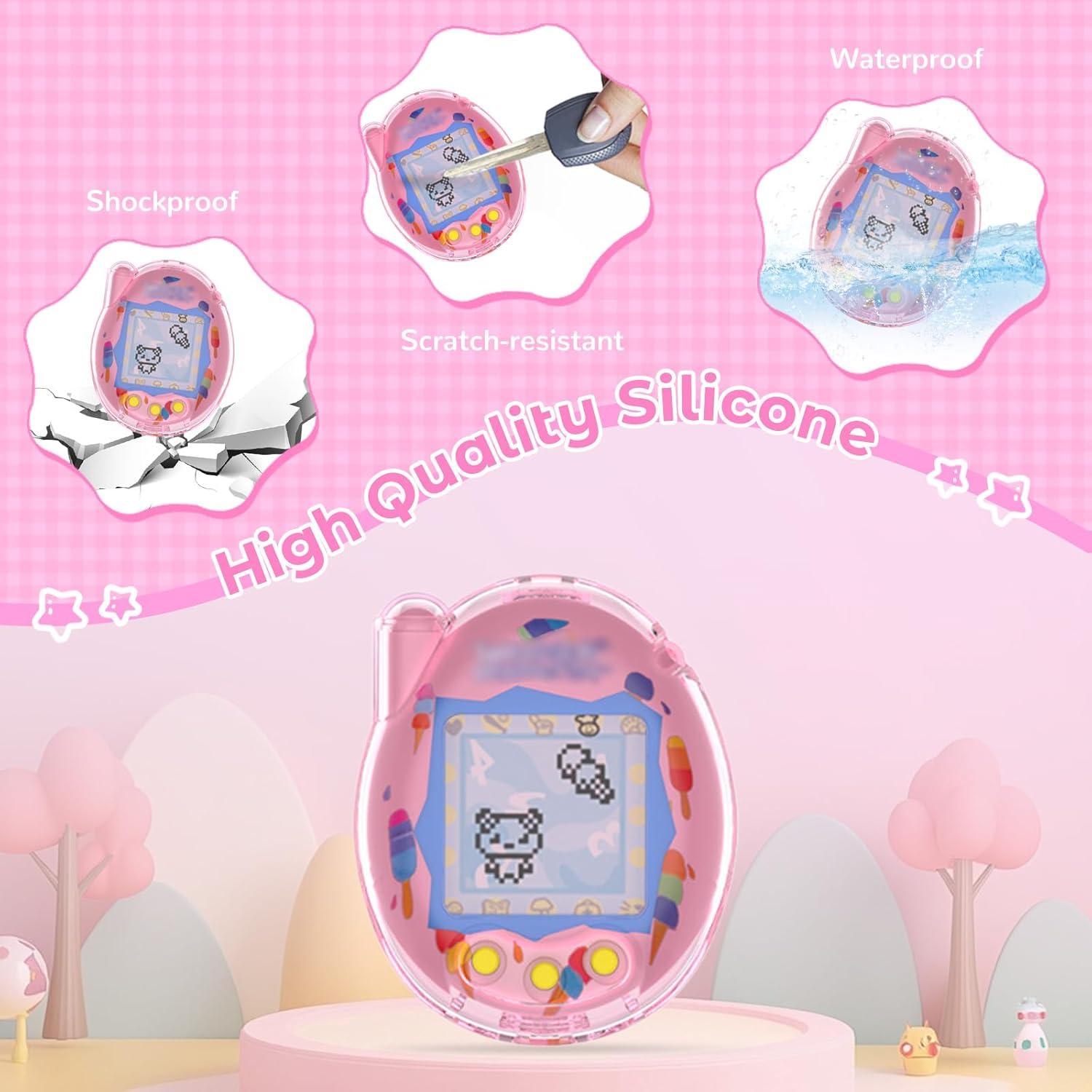 Funda Protectora KONXISA para Tamagotchi Connection Rosa