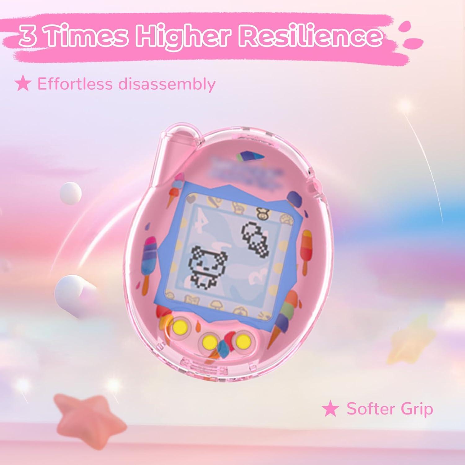 Funda Protectora KONXISA para Tamagotchi Connection Rosa