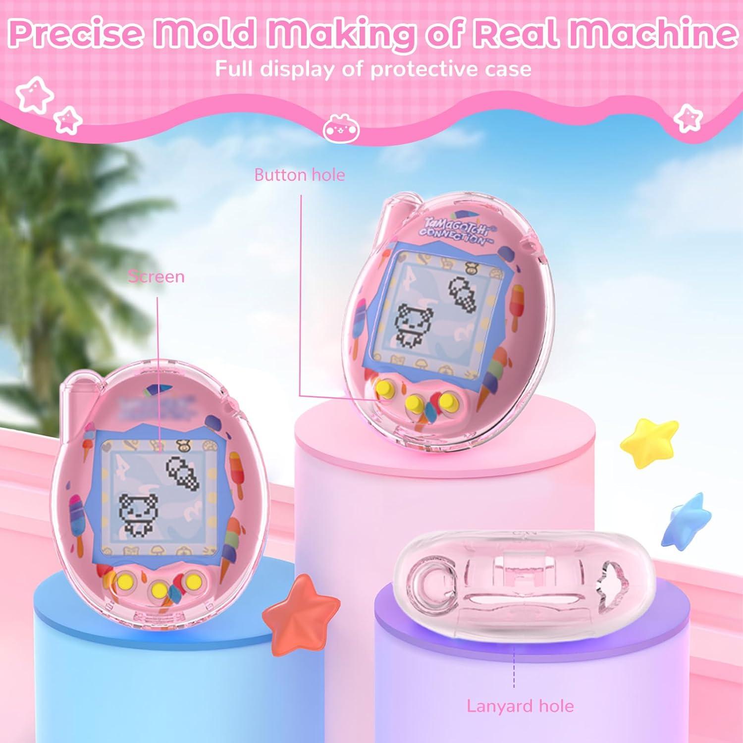 Funda Protectora KONXISA para Tamagotchi Connection Rosa