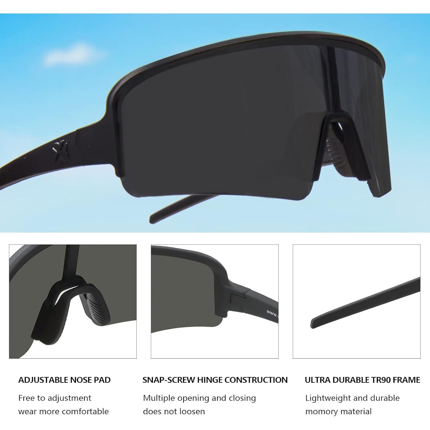 Gafas de Sol Polarizadas MAXJULI Unisex UV400 para Deportes