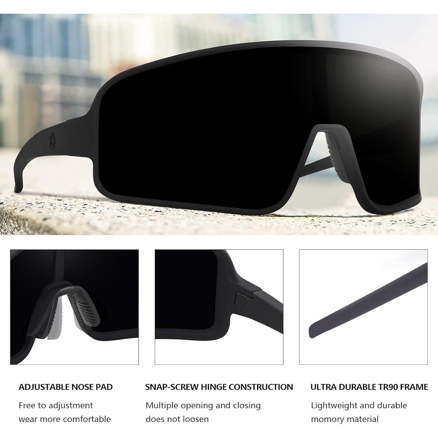 Gafas de Sol Polarizadas MAXJULI 8121 UV400 para Deportes