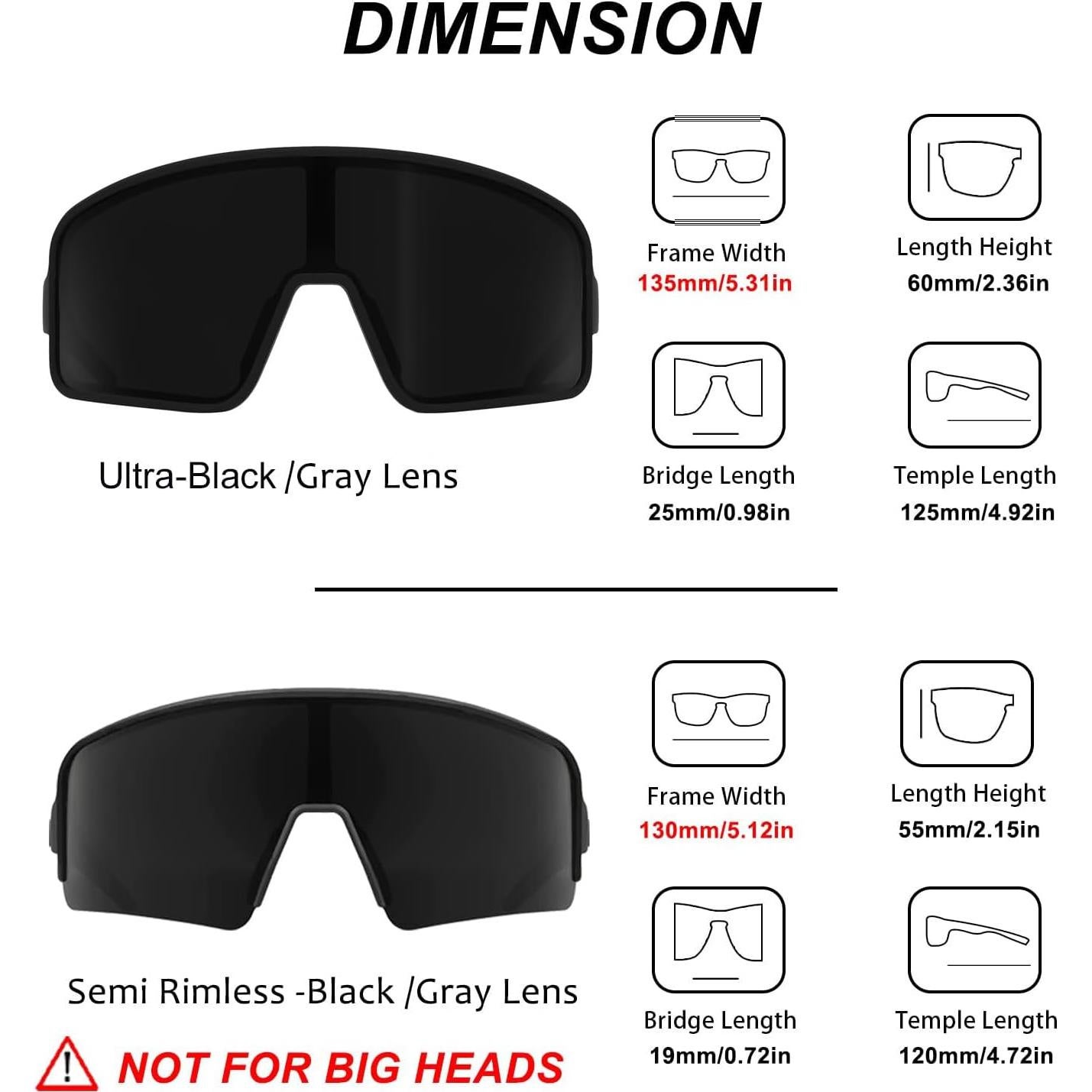 Gafas de Sol Polarizadas MAXJULI 8121 UV400 para Deportes