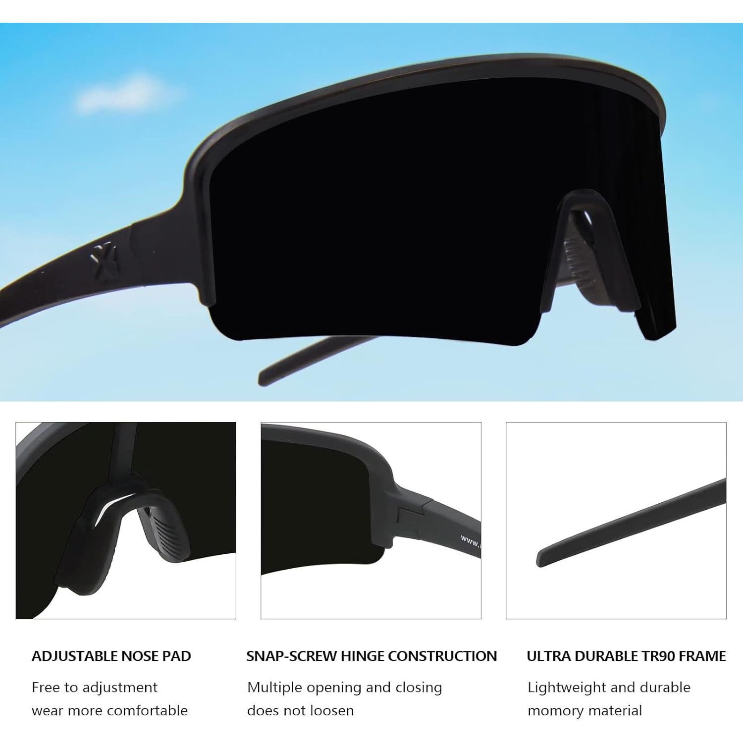 Gafas de Sol Polarizadas MAXJULI 8121 UV400 para Deportes