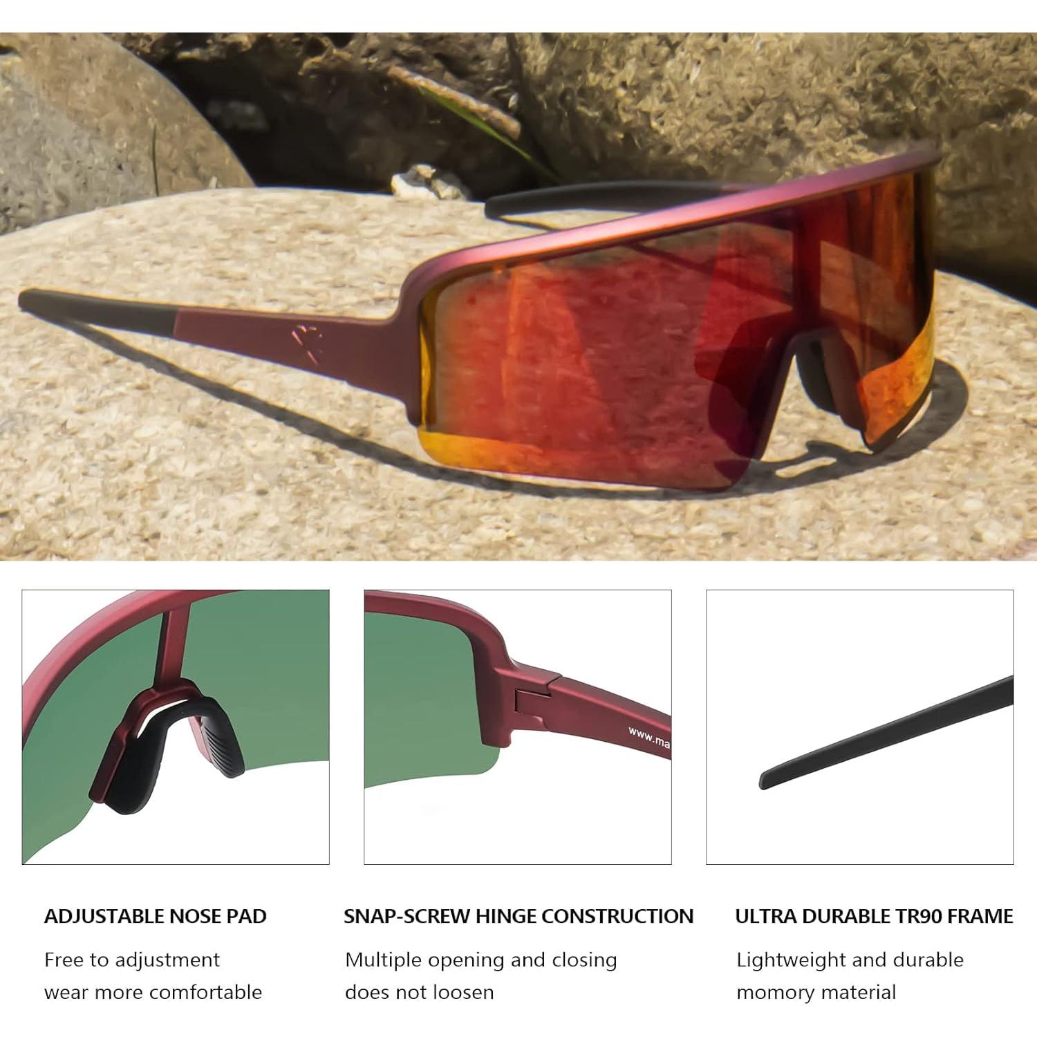 Gafas de Sol Polarizadas MAXJULI 8121 UV400 para Deportes